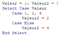 La fonction SELECT CASE 5