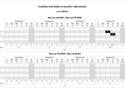 Application de gestion de chantier et planning