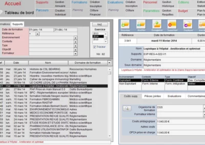 Application de suivi de formations