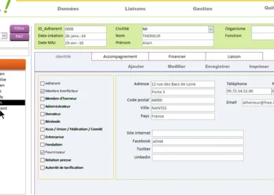 Application de gestion