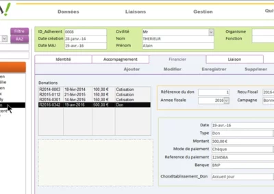 Application de gestion